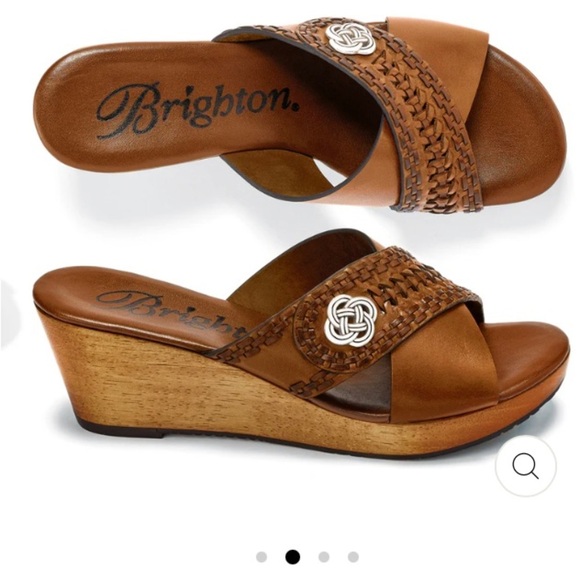 Brighton Brown Wedge Shoes with Elegant Design - Picture 7 of 7